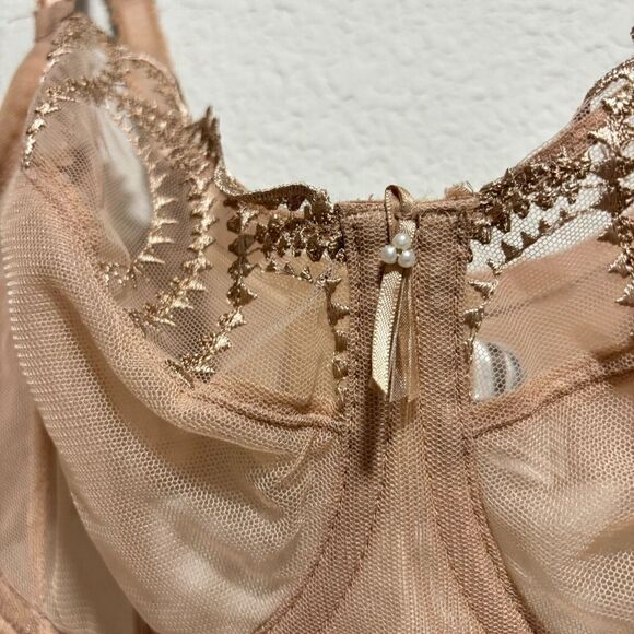 Wacoal Underwired Adjustable Balconette Bra Sheer Beige 34DDD - Picture 4 of 9